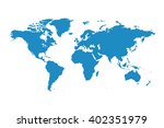 blank blue similar world map... | Shutterstock .eps vector #402351979
