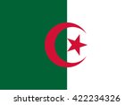 algeria flag  official colors... | Shutterstock .eps vector #422234326