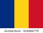Romania Flag  Official Colors...