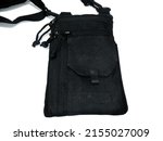 Black Cell Phone Bag Isolated...