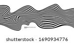 abstract stripes black and... | Shutterstock .eps vector #1690934776