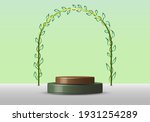 3d realistic empty green round... | Shutterstock .eps vector #1931254289