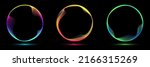 set of glowing neon color... | Shutterstock .eps vector #2166315269