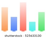 bar chart   bar graph with... | Shutterstock . vector #525633130