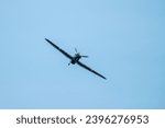 Small photo of Bournemouth, United Kingdom - September 1st 2023: Bournemouth Air Festival RAF The Royal Air Force Battle of Britain Memorial Flight (BBMF) "Lest we Forget" Spitfire