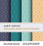 art deco seamless pattern with... | Shutterstock .eps vector #1016943409