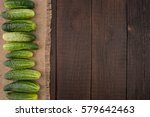 Cucumbers On The Old Dark Table....