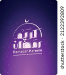 ramadan mubarak  ramadan kareem ... | Shutterstock .eps vector #2122392809