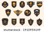 military stripes  emblems.... | Shutterstock .eps vector #1910954149