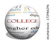 college 3d sphere word cloud... | Shutterstock . vector #172986296