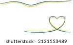 blue and yellow heart   ukraine ... | Shutterstock .eps vector #2131553489