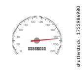 car speedometer isolated on... | Shutterstock .eps vector #1722986980