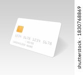 mockup credit card. empty... | Shutterstock . vector #1830768869