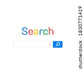 search bar on site isolated on... | Shutterstock . vector #1830771419