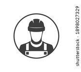 worker with hardhat ... | Shutterstock .eps vector #1898027329