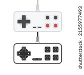 game controller or gamepad in... | Shutterstock .eps vector #2155977493