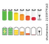 battery indicator icons set.... | Shutterstock .eps vector #2155979163
