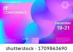 liquid color shape. conference... | Shutterstock .eps vector #1709863690