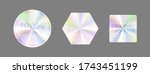 round hologram label set... | Shutterstock .eps vector #1743451199