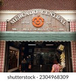 Small photo of Belo Horizonte, Minas Gerais, Brazil - October 28 2021: Mercado Central: Sign on the External Facade of Traditional and Touristic Central Food Market Building in Downtown BH .