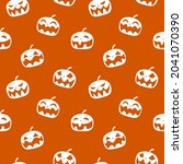 seamless halloween background.... | Shutterstock .eps vector #2041070390