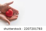 Small photo of Heart in hands.Organ donation and insurance concept. World heart health concept. World organ donation day. Concept of healthy heart for healthy life. philanthropy idea concept.
