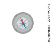 compass in retro style. vector... | Shutterstock .eps vector #2039797046