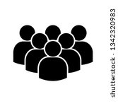 people icon in flat style.... | Shutterstock .eps vector #1342320983