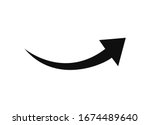 arrow pointer icon. vector... | Shutterstock .eps vector #1674489640