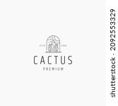 Cactus Logo Icon Design Template