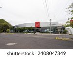 Small photo of facade of Nissan motor company, Nissan logo in front of dealership building, Nissan is a Japanese multinational automobile company. Guadalajara, Jalisco, Mexico, December 28, 2023.