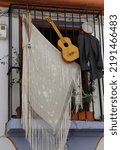 Small photo of Balcony of romantic troubadour in Cordoba Spain