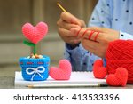Handmade Crochet Heart And...