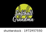 yellow softball grandma  ... | Shutterstock .eps vector #1972957550