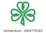 heart shamrock leaf patrick's... | Shutterstock .eps vector #2004770183