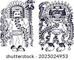 andean iconography pre inca... | Shutterstock .eps vector #2025024953