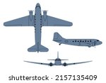 Dc 3 Dakota Airliner 1936. Top  ...