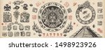 ancient maya civilization. old... | Shutterstock .eps vector #1498923926