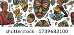 africa seamless pattern.... | Shutterstock .eps vector #1739683100