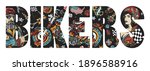 bikers slogan. lifestyle of... | Shutterstock .eps vector #1896588916