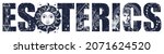 esoteric slogan. medieval... | Shutterstock .eps vector #2071624520