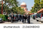 Small photo of New Delhi, India - 15 Mar, 2022 - Campus of The Supreme Court of India which is the supreme judicial body of India and the highest court of the Republic of India