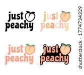 Just Peachy  Girls Sticker....