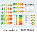 composed labels of nutritional... | Shutterstock .eps vector #1107270149