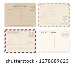 postcards with blank writing... | Shutterstock .eps vector #1278689623