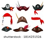 pirate hat. carnival pirate... | Shutterstock .eps vector #1814251526