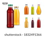 fruit juice bottle set.... | Shutterstock .eps vector #1832491366