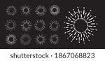 sun rays images on black... | Shutterstock .eps vector #1867068823