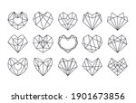 Collection Of Geometric Heart...