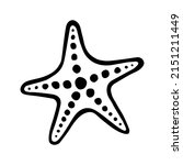starfish. hand drawn stylized... | Shutterstock .eps vector #2151211449